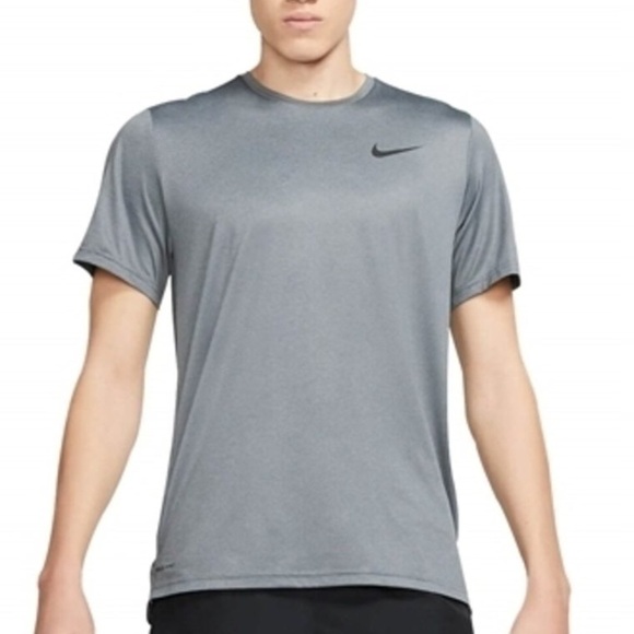 Nike Pro Combat Shirt Dri-Fit Crewneck Swoosh Gray tee Shirt Top men’s XL - Picture 1 of 10